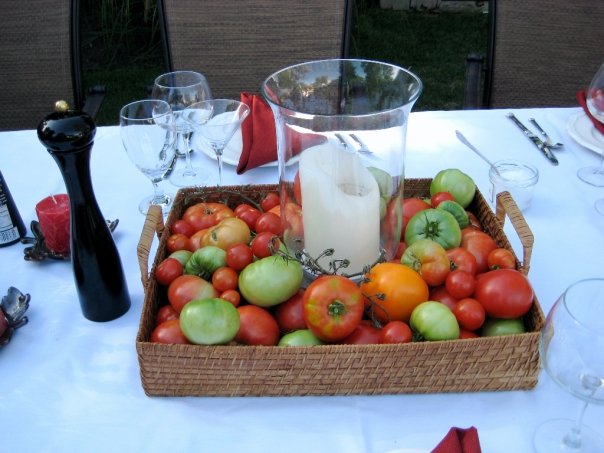 tomato garden party centerpiece tomato garden party centerpiece