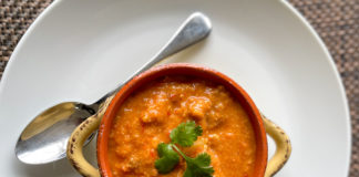 Spicy Corn Chowder with Chorizo