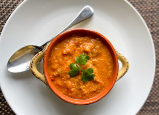 Spicy Corn Chowder with Chorizo