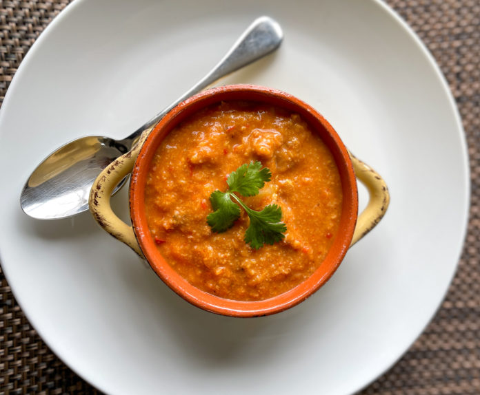 Spicy Corn Chowder with Chorizo