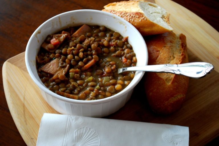 Recipe: Spicy Ham and Lentil Soup Using Pantry Staples
