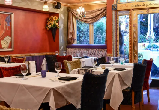 Matisse offers two romantic dining rooms