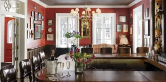 cozy bar at the Ebbitt Room in Cape May inside the historic Virginia Hotel