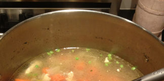 Big pot of Chicken Soup