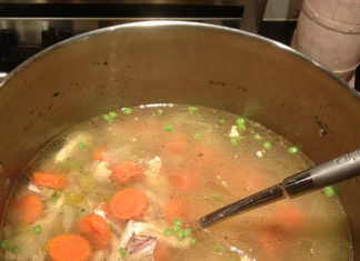 Big pot of Chicken Soup