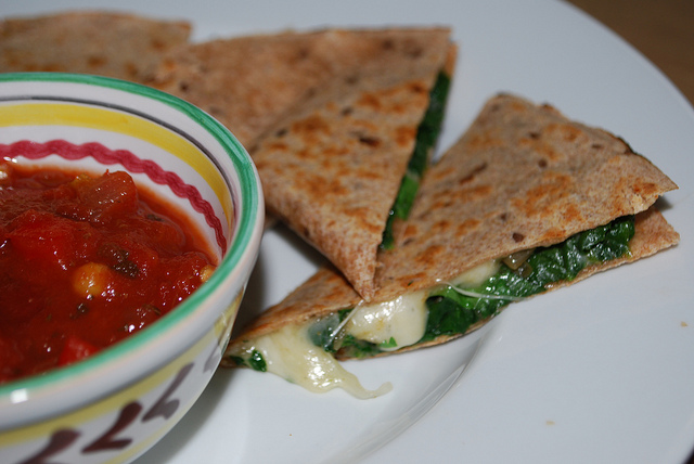 Farm Fresh Spinach Quesadillas