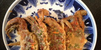 Soft Shell Crabs on plate