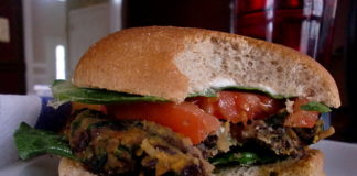 sweet potato black bean burger