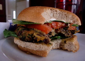 sweet potato black bean burger
