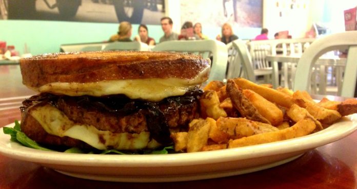 French onion burger from the Pop Shop in Collingswood French onion burger from the Pop Shop in Collingswood