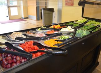 salad bar at NJ school