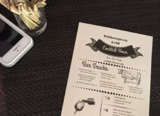 Menu of Witherspoon Grill