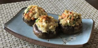 Crab Meat Stuffed Mushrooms