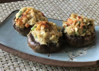 Crab Meat Stuffed Mushrooms