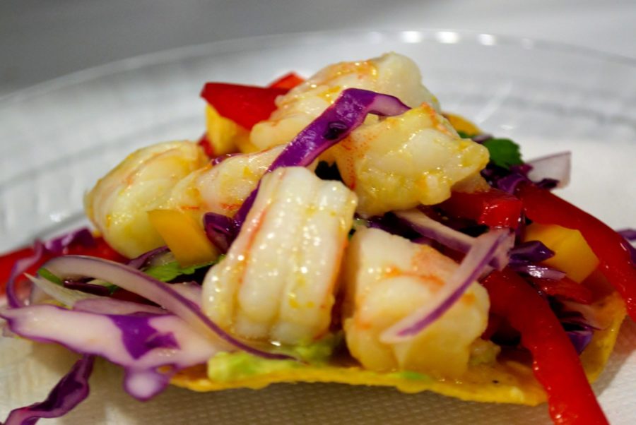 Shrimp Ceviche with Mango Slaw