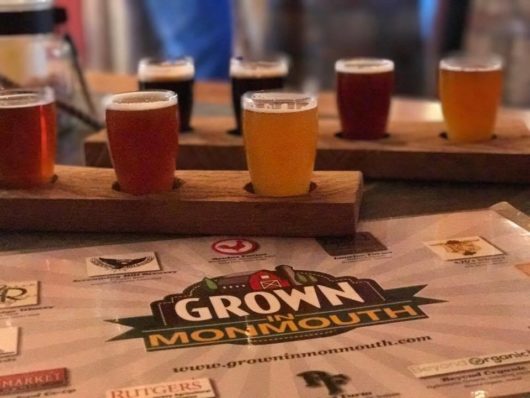 Tasting flight of Screamin' Hill beer, Jersey Bites, Pete Culos