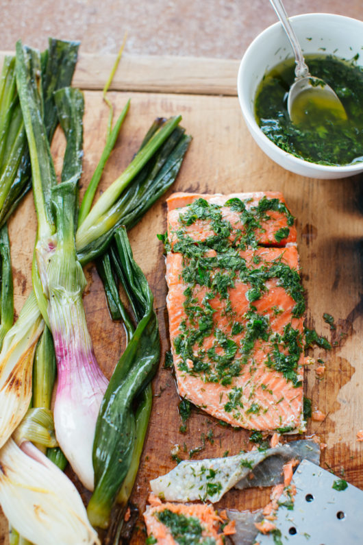 Onions Etcetera, Cookbook, Salmon dish, Jersey Bites