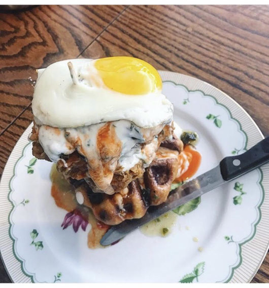 Cardinal Provisions Chicken & Waffles with Egg