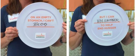 Hunger Action Month plates