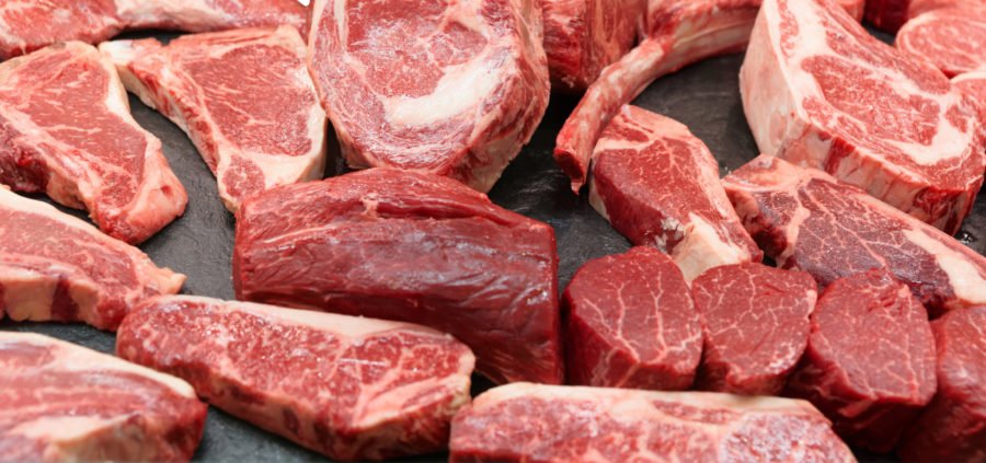 Photo of different cuts of beef