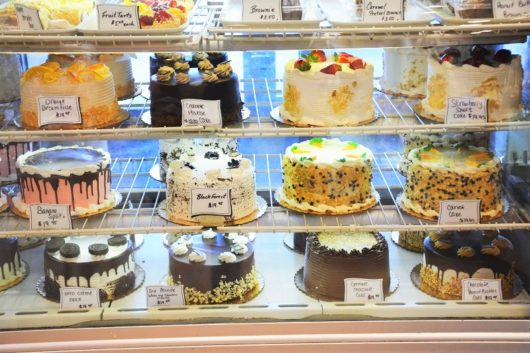 Cakes on display at Mastoris Diner. Jersey Bites, Michael Gabriele