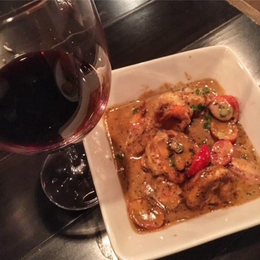 Voodoo shrimp at Drew's Bayshore Bistro