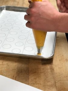 Piping the macarons, Veronique Deblois, Jersey Bites