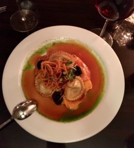 Duck confit ravioli at the Poached Pear, Danielle Zilg, Jersey Bites