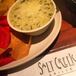 Spinach artichoke dip at Salt Creek Grille – Rumson, Jersey Bites, Danielle Zilg