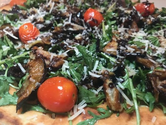 Wood-fired salad pizza, Charlie's of Bay Head, A Lady Walks into a Bar, Jersey Bites