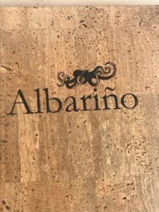 Albarino menu