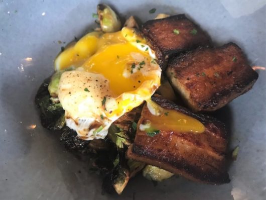 braised pork belly at Albarino