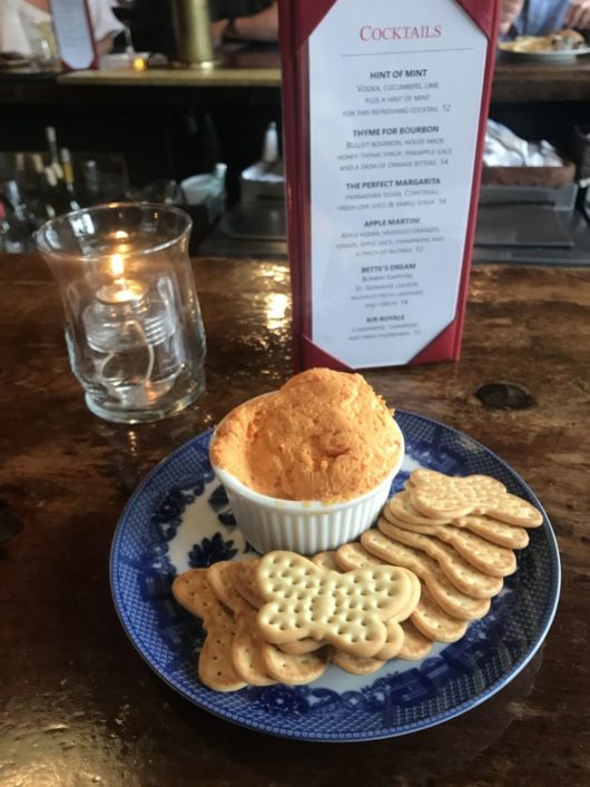 Gabrielle Garofalo, A Lady Walks into a Bar, Jersey Bites, Russel & Bette's, butterfly crackers and magic cheese spread