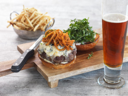 Stuffed Blues Burger, Salt Creek Grille – Princeton, Jersey Bites, sponsored post