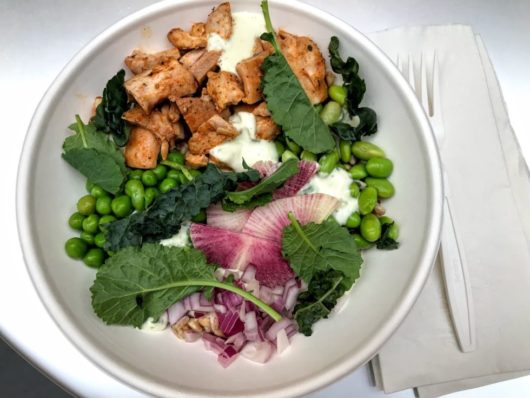 Bell Markets broadfork greens and grain bowl