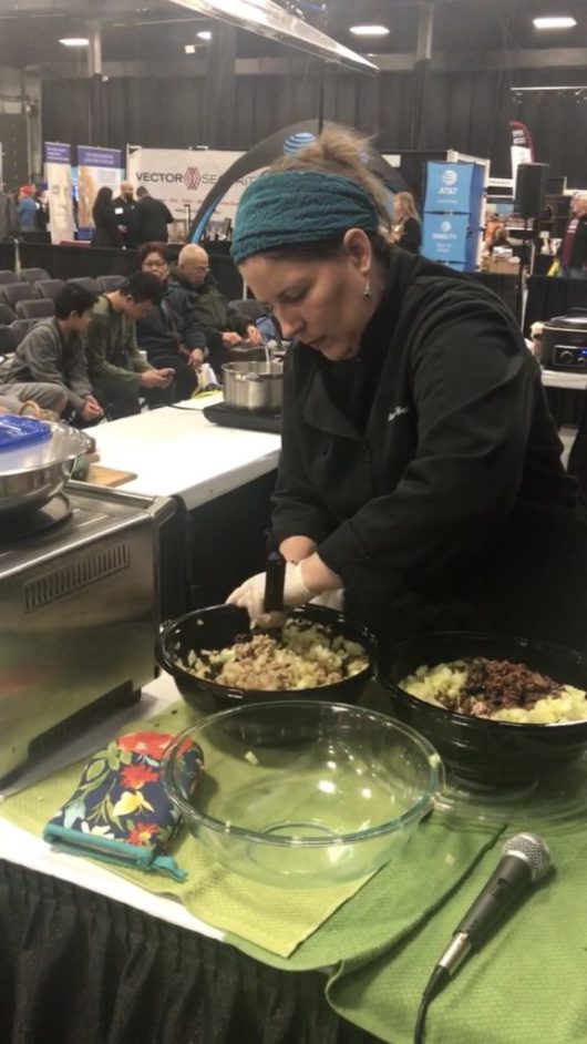 Rachel Weston at the NJ Home Show, NJ Home Show, Jersey Bites Cooking Stage, Michael Gabriele, Deb Smith