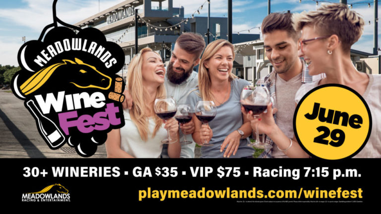 Meadowlands Racing & Entertainment’s Summer Wine Festival: Saturday, June 29