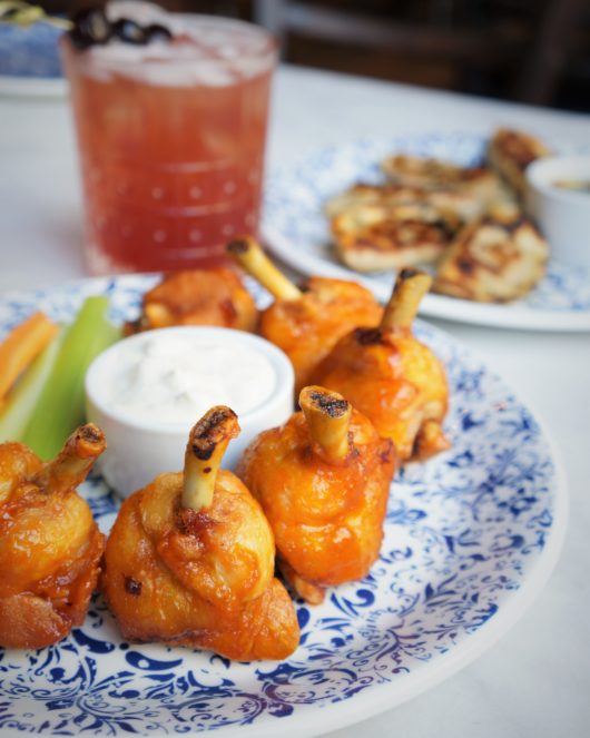 Chicken Wings and cocktail