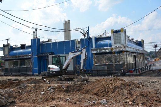 Tops Diner under construction