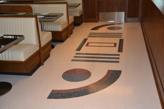 The artistic terrazzo floor