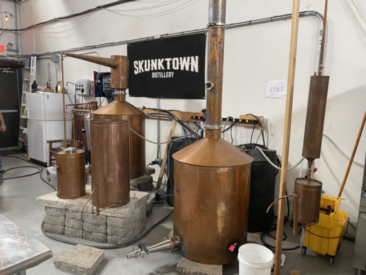 Stillz Store still at Skunktown Distillery