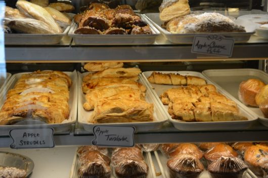 Alluring desserts on display at the diner’s main entrance