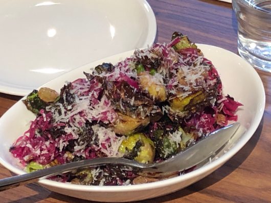 Brussel sprouts and red cabbage
