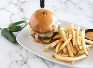 burger from the locals spot