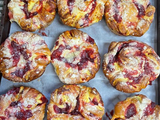 Cherry and Cheese Babka