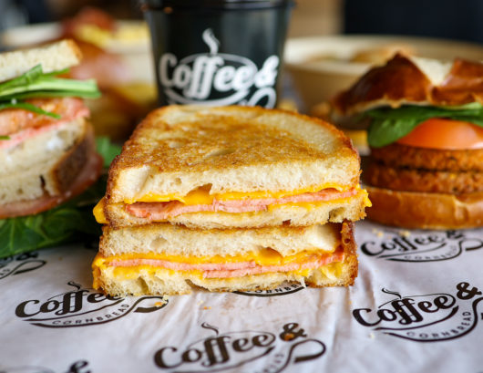 Coffee and Cornbread Vegan Grilled Cheese