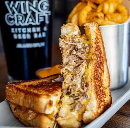 Wingcraft short rib grilled cheese