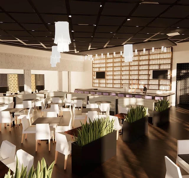 Vine and Oak interior rendering