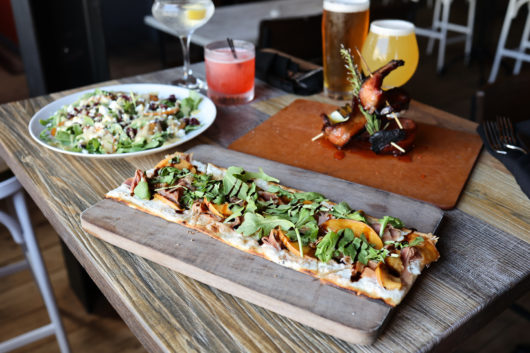 801 Prosciutto & Brûléed Peaches Flatbread