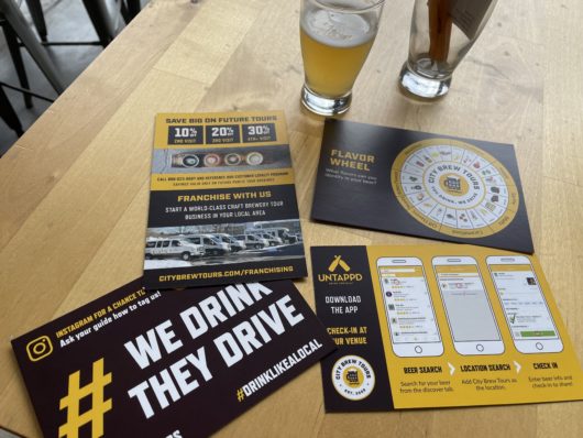 City Brew Tours Jersey Shore even provides learning aides. Brew Tour Jersey Shore, Peter Culos, Jersey Bites